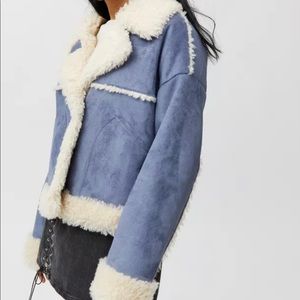 UO Maria Faux Shearling Coat